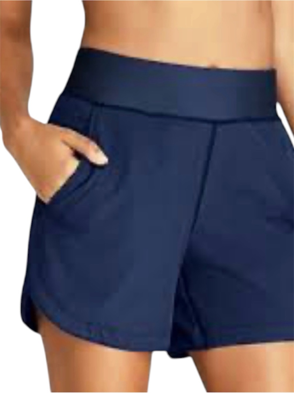 Lands' End NWOT Navy Quick Dry Board Swim Shorts